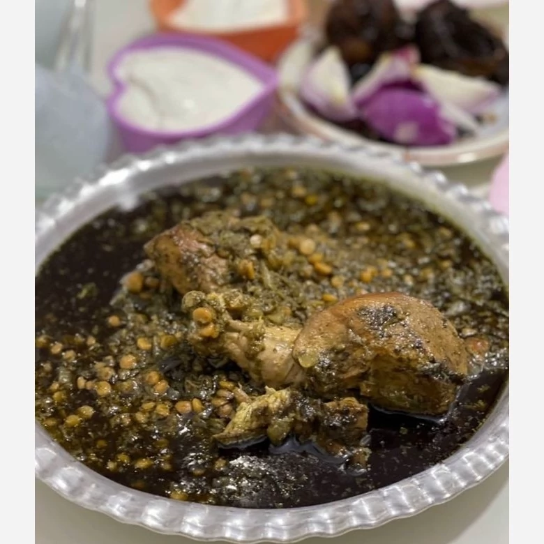 سبزی سرخ شده(مرغ ترش رشتی)،500 گرمی،گیلان.رشت