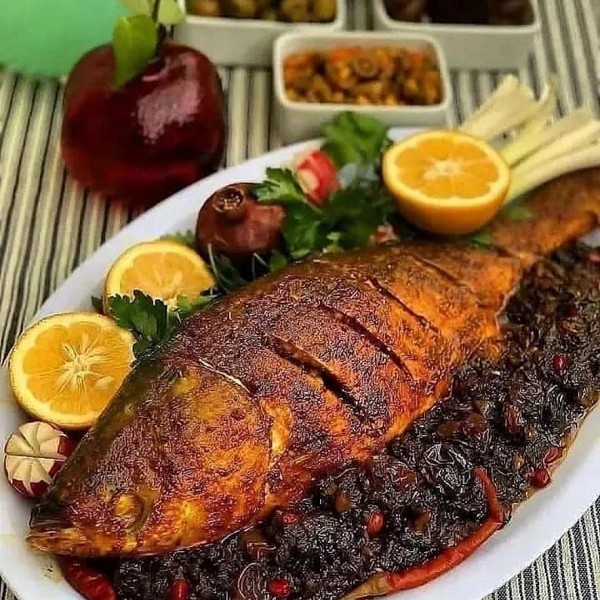 سبزی ماهی شکم پر (بصورت نیم سرخ شده)،500 گرمی،گیلان.رشت