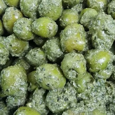 زیتون پرورده سنتی سبز(گردو،سبزیجات معطر)گیلان.رشت