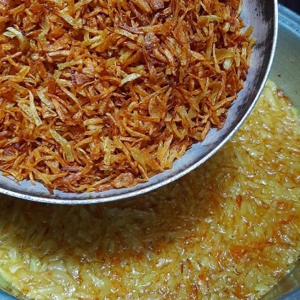 پیاز سرخ شده باروغن حیوانی یک کیلویی گیلان.رشت