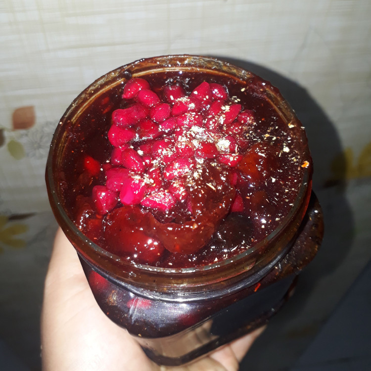 ترشک هفت میوه خانگی یک کیلویی گیلان.رشت